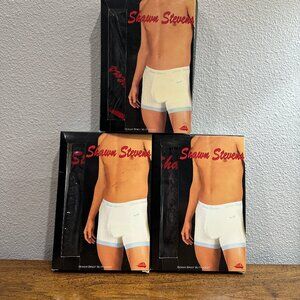 Vintage Shawn Stevens Boxer Briefs w/ Pocket – Set of 3 (Size Small, Black)